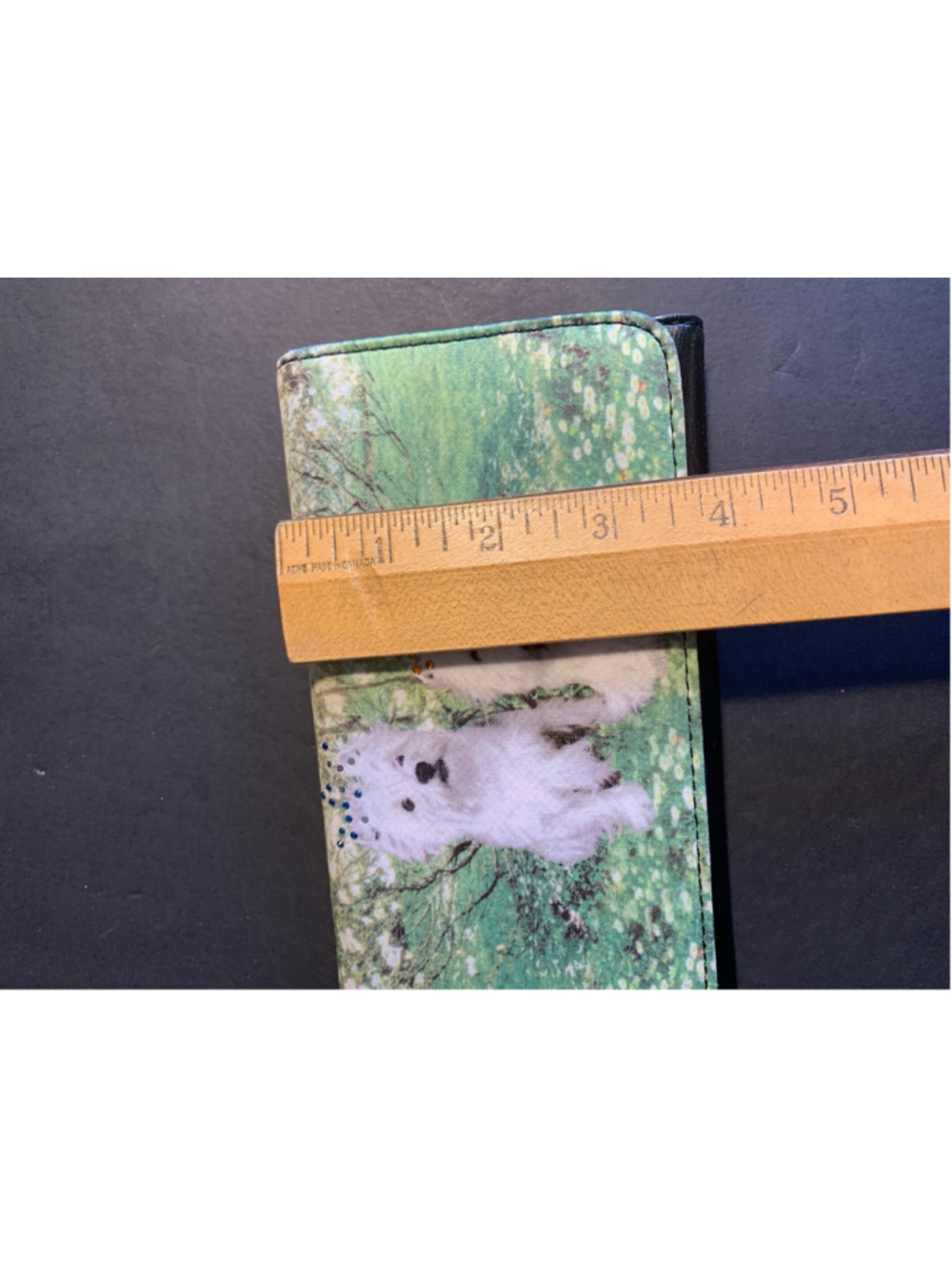 Women's Unbranded Wallet One Size Black Green Dog Print - Picture 10 of 11